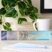 Gold Moon Sun Mandala Celestial Design Namensplakette