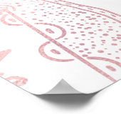 Gold Moon Sun Mandala Celestial Design Poster (Ecke)