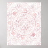 Gold Moon Sun Mandala Celestial Design Poster (Vorne)