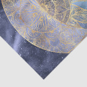 Gold Moon Sun Mandala Celestial Design Seidenpapier (Ausschnitt)