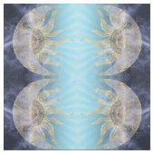 Gold Moon Sun Mandala Celestial Design Stoff (Muster)