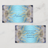 Gold Moon Sun Mandala Celestial Design Visitenkarte (Vorne/Hinten)