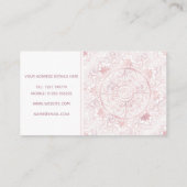 Gold Moon Sun Mandala Celestial Design Visitenkarte (Rückseite)