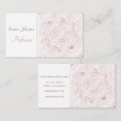 Gold Moon Sun Mandala Celestial Design Visitenkarte (Vorne/Hinten)