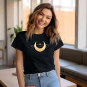 Gold Moon und Star Esoteric T-Shirt