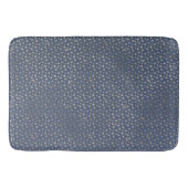 Gold Moon und Stars Night Sky Badematte (Vorderseite)