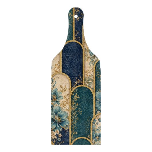 Gold Moroccan Arch Pattern Cutting Board Schneidebrett (Vorderseite)