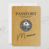 Gold Morokko Pass Save The Date (Vorderseite)