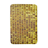 Gold Mosaic Tiles Elegant Moderner Luxus Badematte (Vorderseite Vertikal)