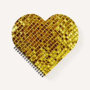 Gold Mosaic Tiles Elegant Moderner Luxus Notizblock