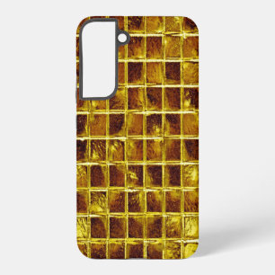 Gold Mosaic Tiles Elegant Moderner Luxus Samsung Galaxy Hülle