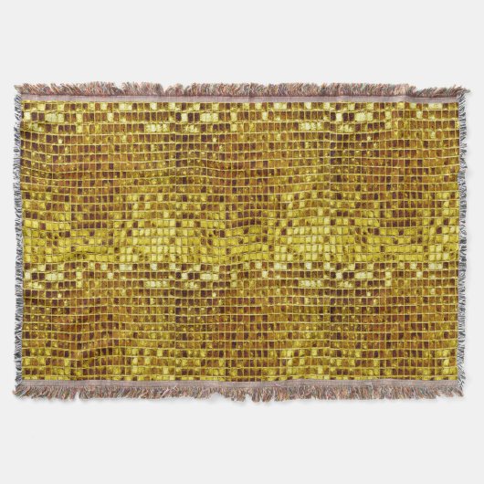 Gold Mosaik Elegant Glam Ästhetischer Luxus Modern Decke (Vorderseite)