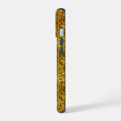 Gold Mosaik Elegant Glam Girly Luxus Moderne iPhone 15 Hülle (Linke Seite)