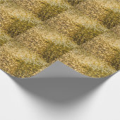 Gold Mosaik: Quadrat Fliesen Textur. Geschenkpapier (Ecke)