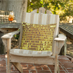 Gold Mosaik Tiles Elegant Moderner Luxus Patio Kissen
