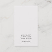 Gold Motif Holz Grain Schwarz Cool Visitenkarte (Rückseite)