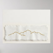 Gold Mountain Linien Kunstposter Poster (Vorne)