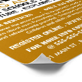 Gold-Mountain-Logo, Höhlenwerbung Poster (Ecke)