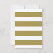 Gold Mr. & Mrs. Elegant Script Wedding RSVP Card (Rückseite)