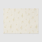 Gold Music Notes Birthday Seidenpapier (Vorderseite)