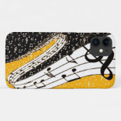 Gold-Musik Case-Mate iPhone Hülle (Rückseite (Horizontal))