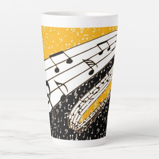 Gold-Musik Milchtasse (Vorderseite)