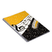 Gold-Musik Notizblock (Rechte Seite)