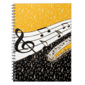 Gold-Musik Notizblock (Vorderseite)
