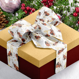 Gold-Musiknoten mit Violinen Satinband