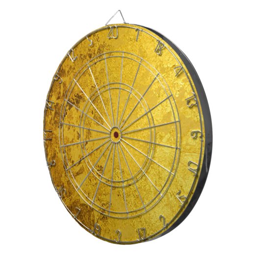 GOLD-Muster / Blattgold Dartscheibe (Vorderseite rechts)