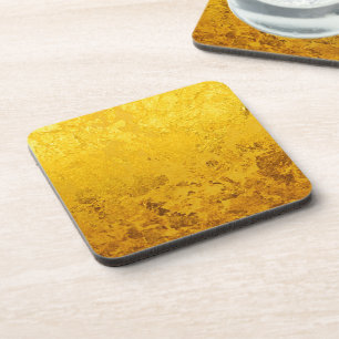 GOLD-Muster / Blattgold Getränkeuntersetzer