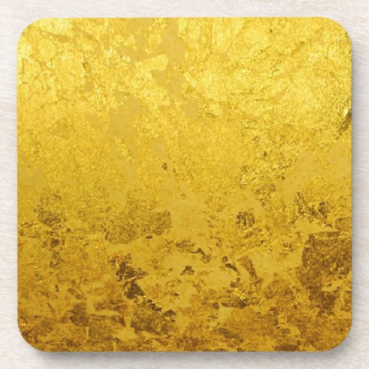 GOLD-Muster / Blattgold Getränkeuntersetzer (Vorderseite)