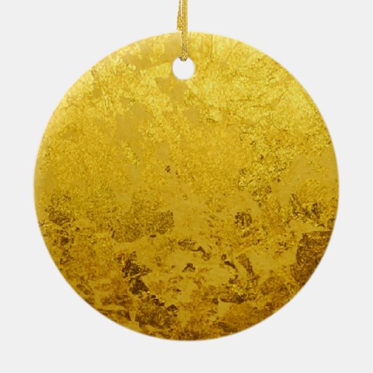 GOLD-Muster / Blattgold Keramikornament (Hinten)