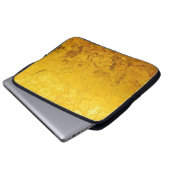 GOLD-Muster / Blattgold Laptopschutzhülle (Vorne Knopf)