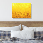 GOLD-Muster / Blattgold Leinwanddruck (Insitu (Schlafzimmer))
