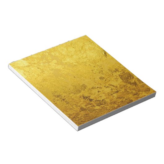 GOLD-Muster / Blattgold Notizblock (angewinkelt)