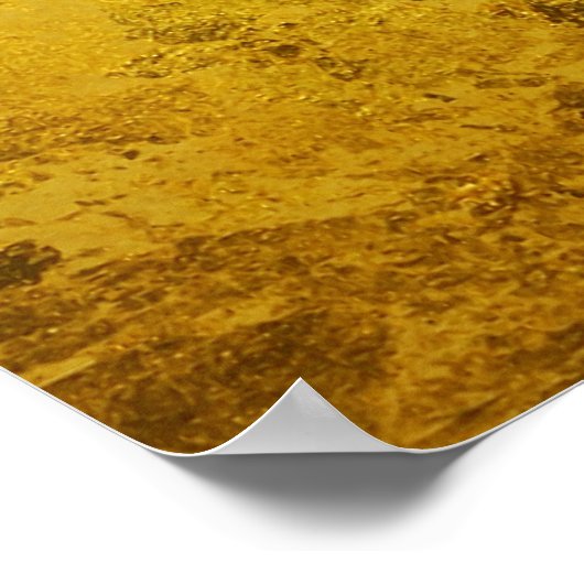 GOLD-Muster / Blattgold Poster (Ecke)