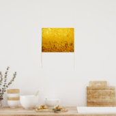 GOLD-Muster / Blattgold Poster (Küche)