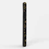 Gold Muster für Monde und Stars Case-Mate iPhone Hülle (Hinten/Rechts)