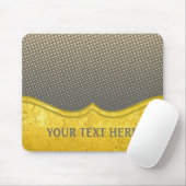 GOLD-Muster / Goldblatt + Foto & Text Mousepad (Mit Mouse)