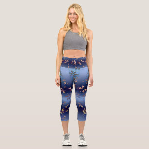 Gold Muster Sun Burst Capri Leggings