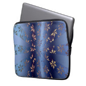 Gold Muster Sun Burst Laptopschutzhülle (Vorderseite Links)