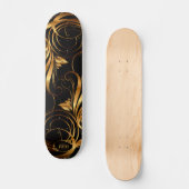 Gold-Musterskateboard Skateboard (Vorderseite)