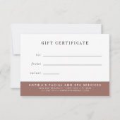 Gold-Musterzertifikat der abstrakten Rose (Rückseite)