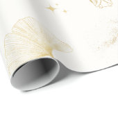 Gold Mutter Mary Wrapping Paper Geschenkpapier (Rolleneckpunkt)