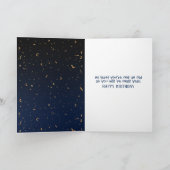 Gold Mylar Ballon und Confetti Card zum 80. Geburt Karte (Innenseite)