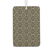 Gold n Brown Geometric Pattern / Indische Printwer Autolufterfrischer (Rückseite)