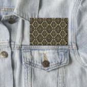 Gold n Brown Geometric Pattern / Indische Printwer Button (Insitu)
