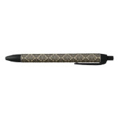 Gold n Brown Geometric Pattern / Indische Printwer Kugelschreiber (Unterseite)
