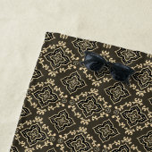 Gold n Brown Geometric Pattern / Indische Printwer Strandtuch (Beispiel)